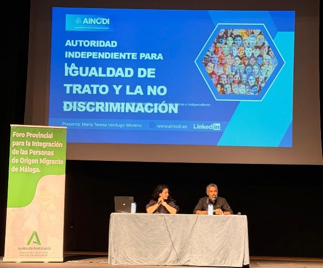 Imagen intervención de la presidenta de la AINODI.
